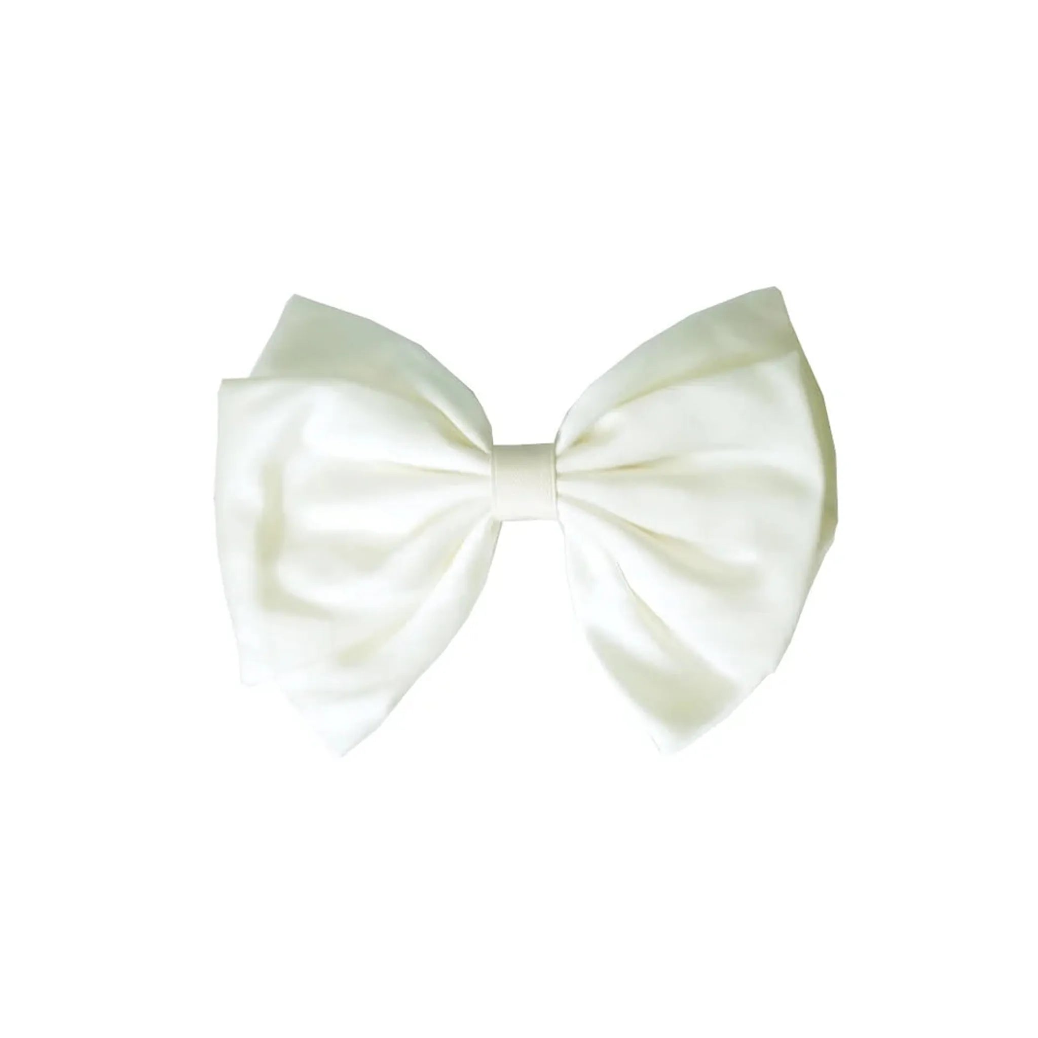 Nackspänne Med Rosett Vit, 16 cm