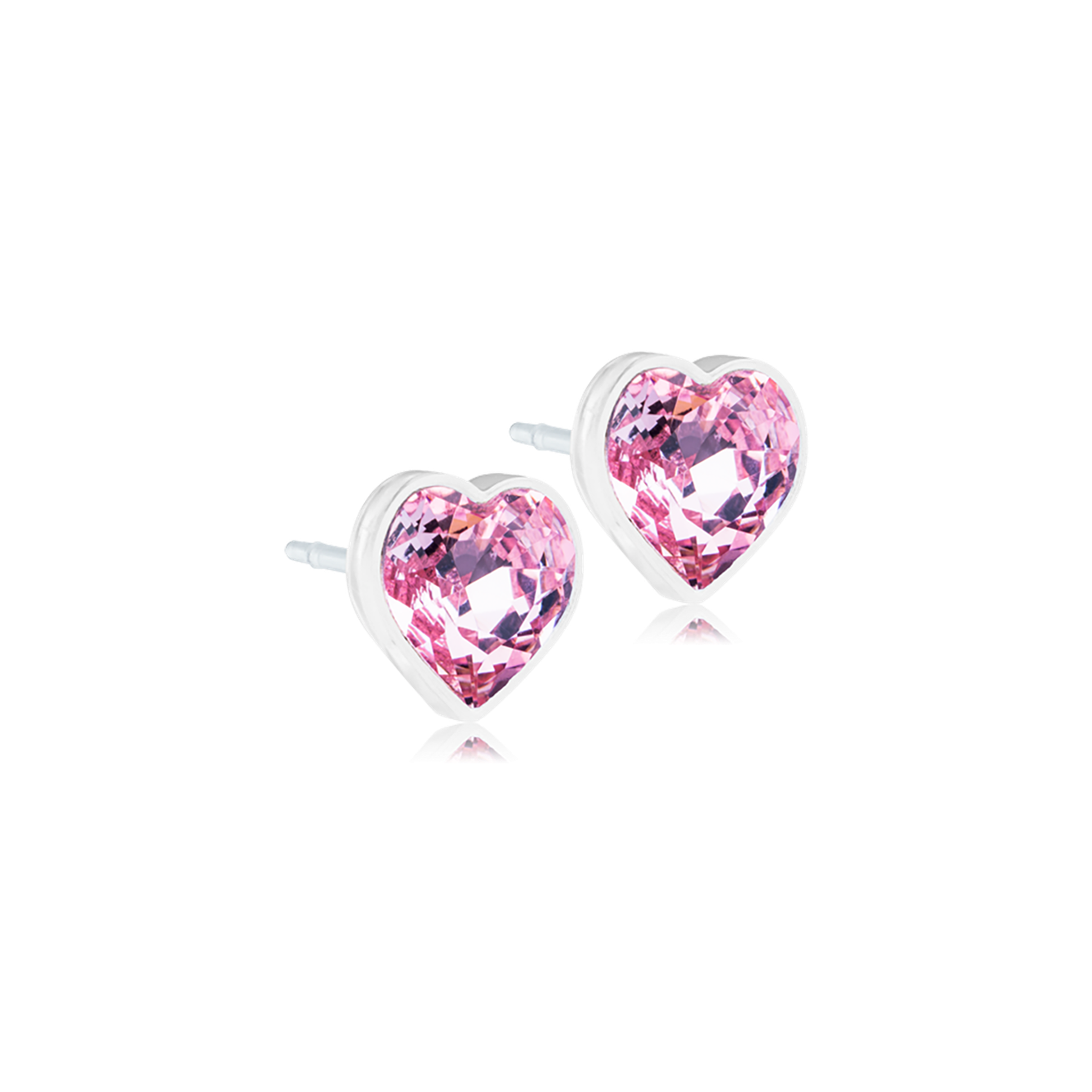 MP Heart 6 mm, Light Rose