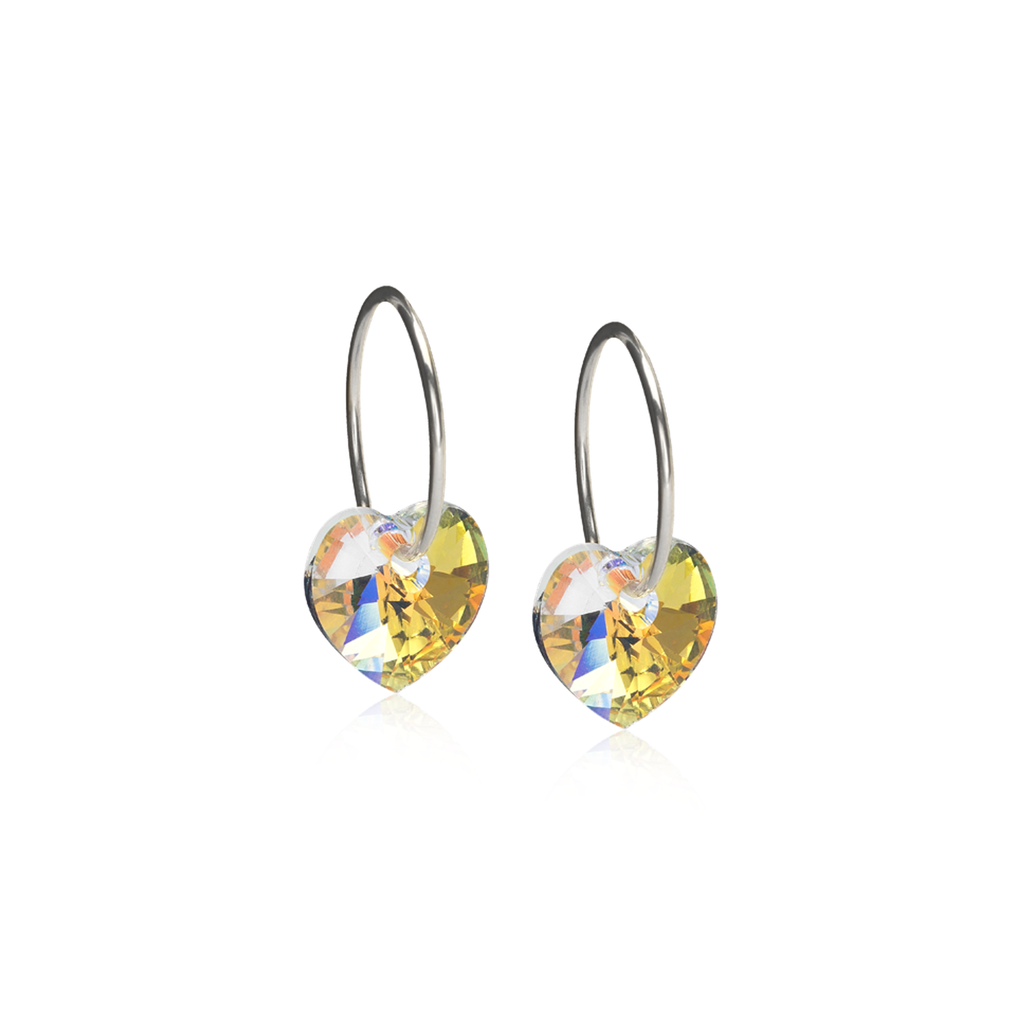 NT Ear Ring 14 mm, Heart 10 mm, Rainbow