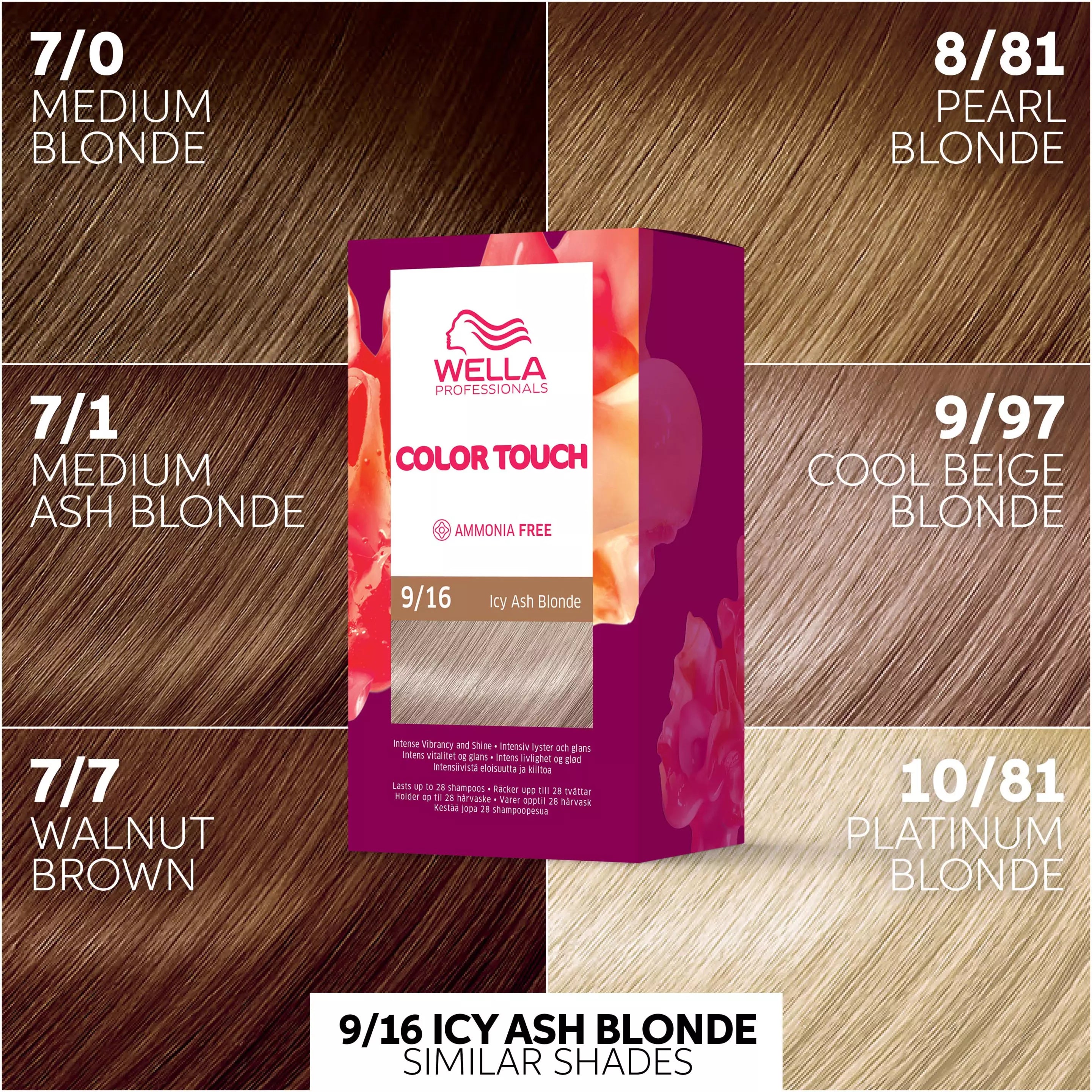 Wella Professionals Color Touch OTC Pure Naturals Icy Ash Blonde 9/16