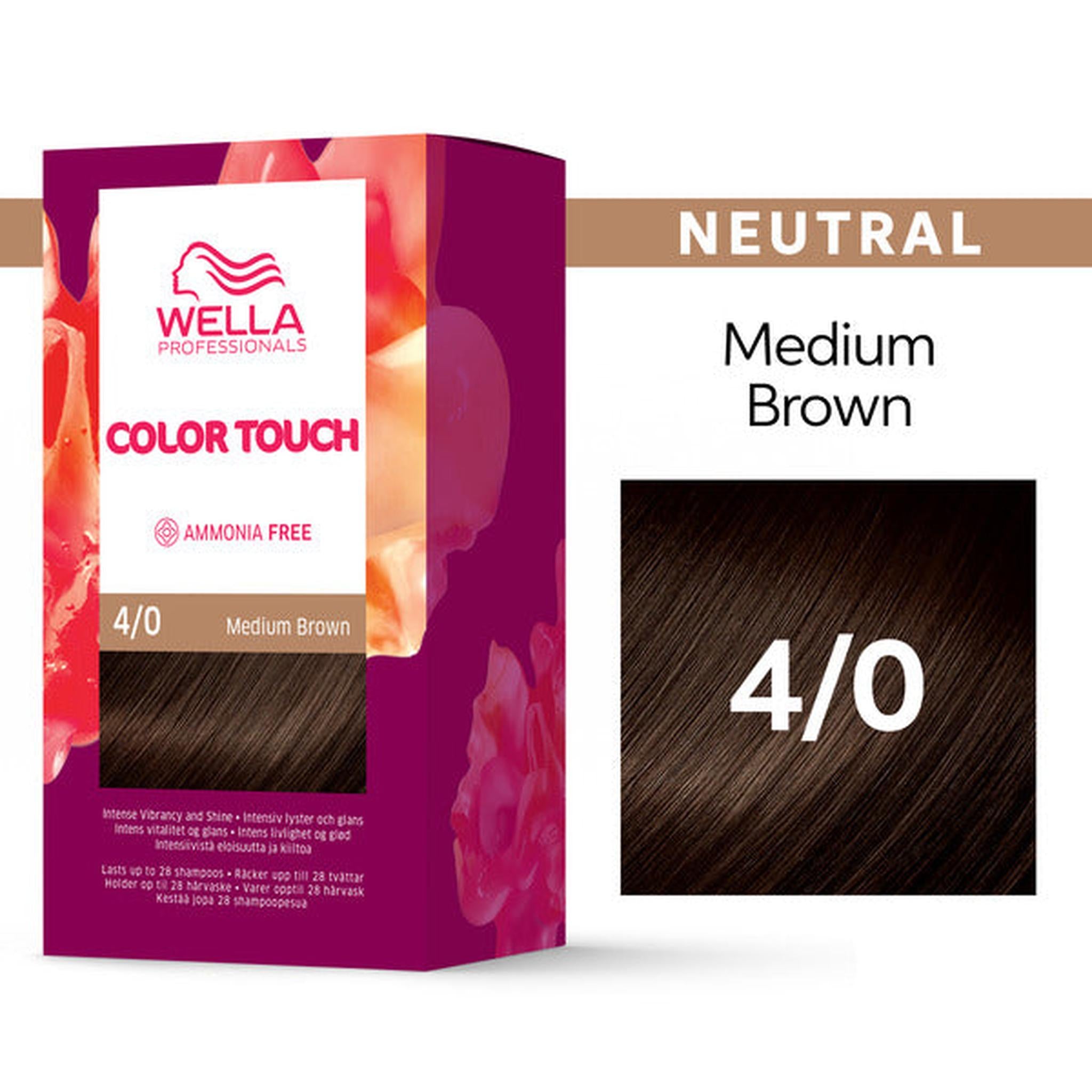 Color Touch OTC Pure Naturals Medium Brown 4/0