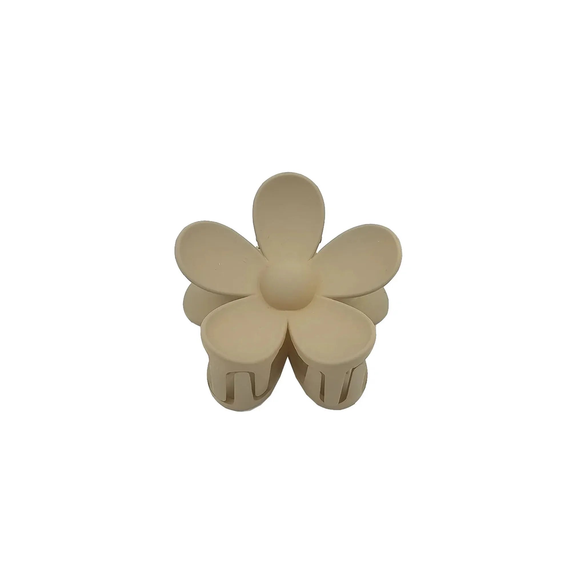 Blomformad Klämma Beige