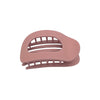 Oval Hårklämma Matt Rosa 9,5 cm