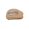 Hårklämma Oval Matt Beige 9,5 cm