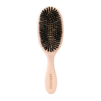 Wild Boar Hair Brush With Cleaning Tool, Blush