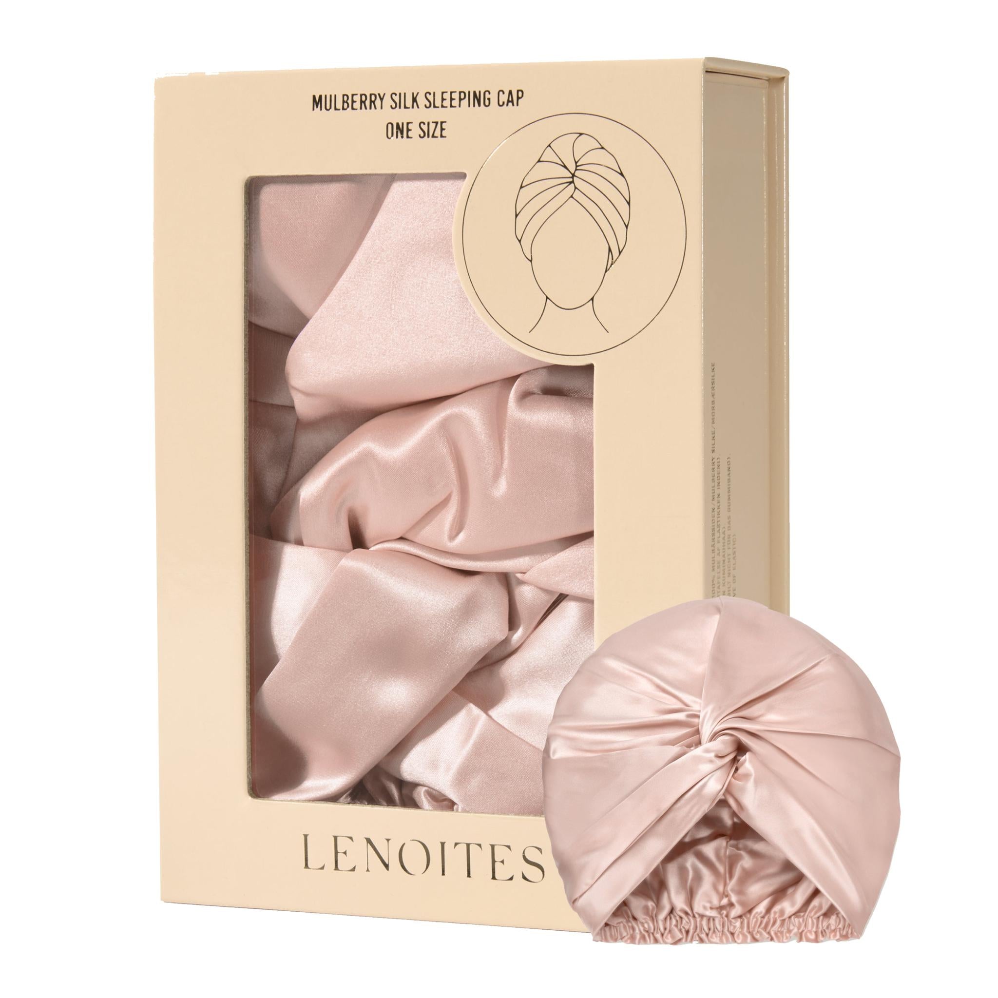 Mulberry Silk Sleeping Cap, Pink