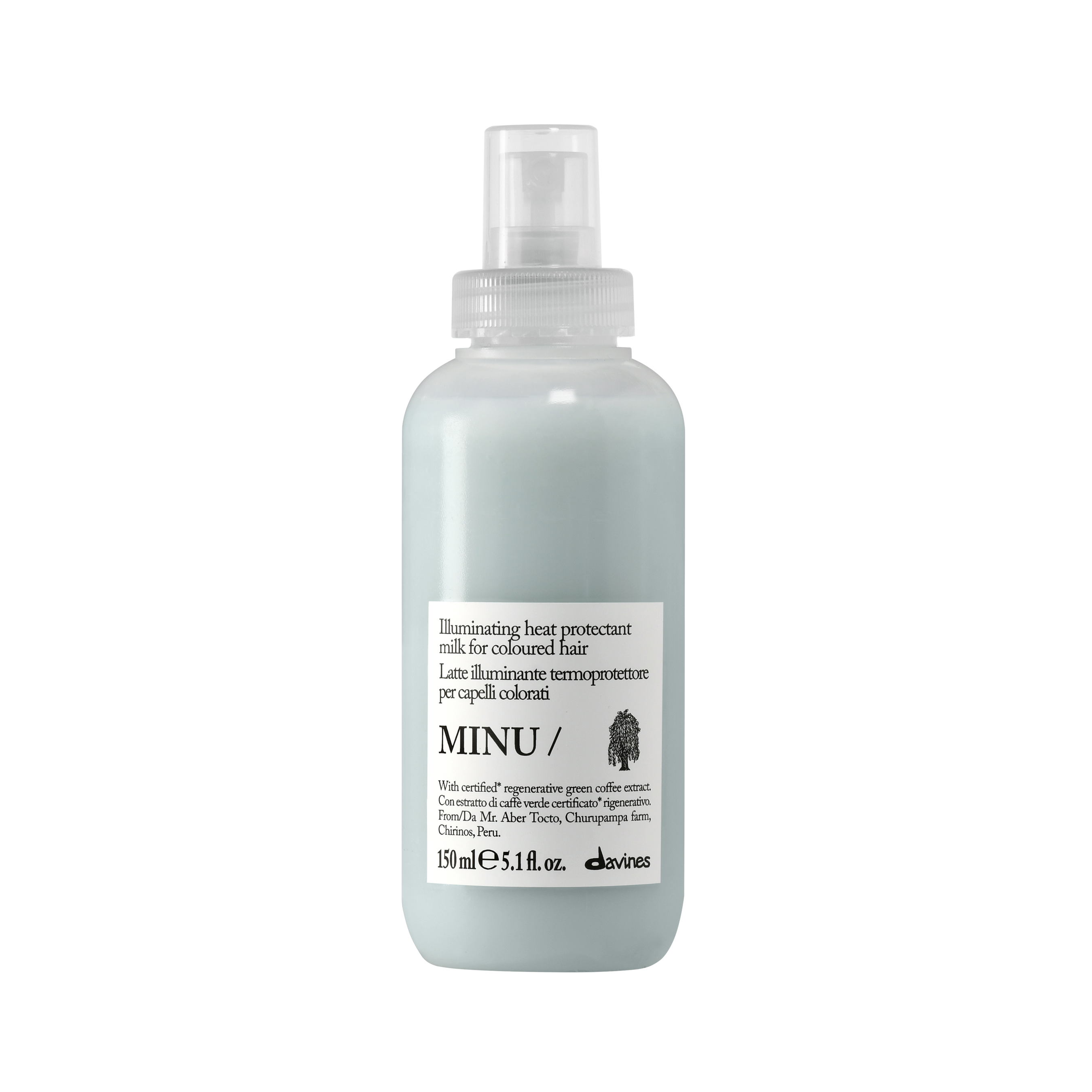 Davines MINU Illuminating Heat Protectant Milk 150 ml
