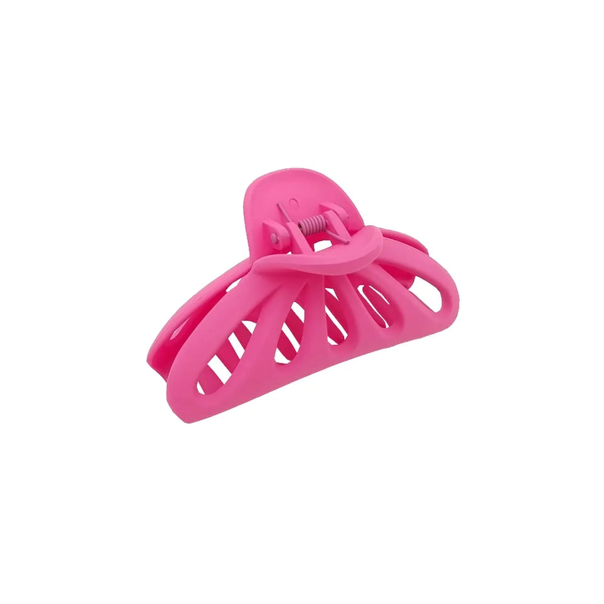 Hårklämma Gummerad Solfjäder Fuschia