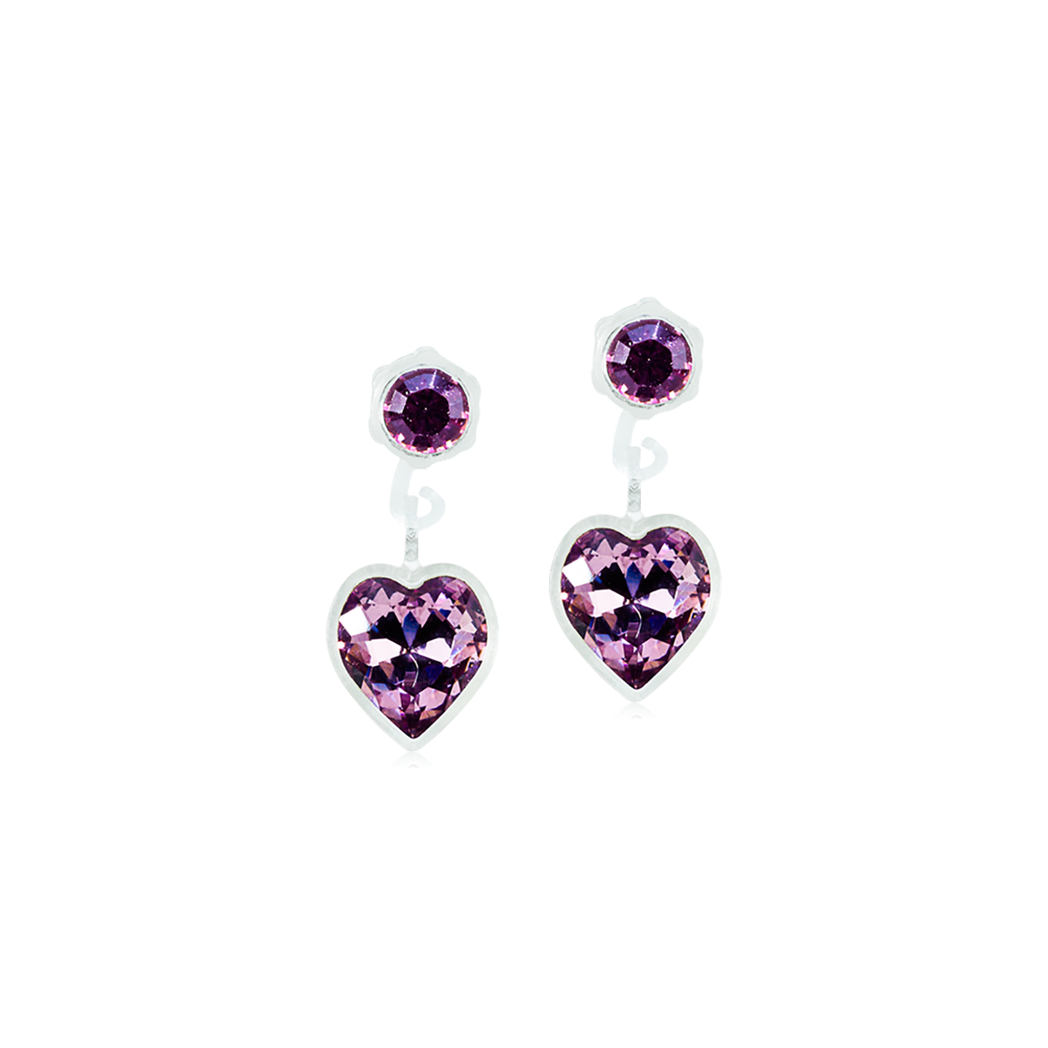 MP Pendant Heart 4/6 mm, Light Amethyst