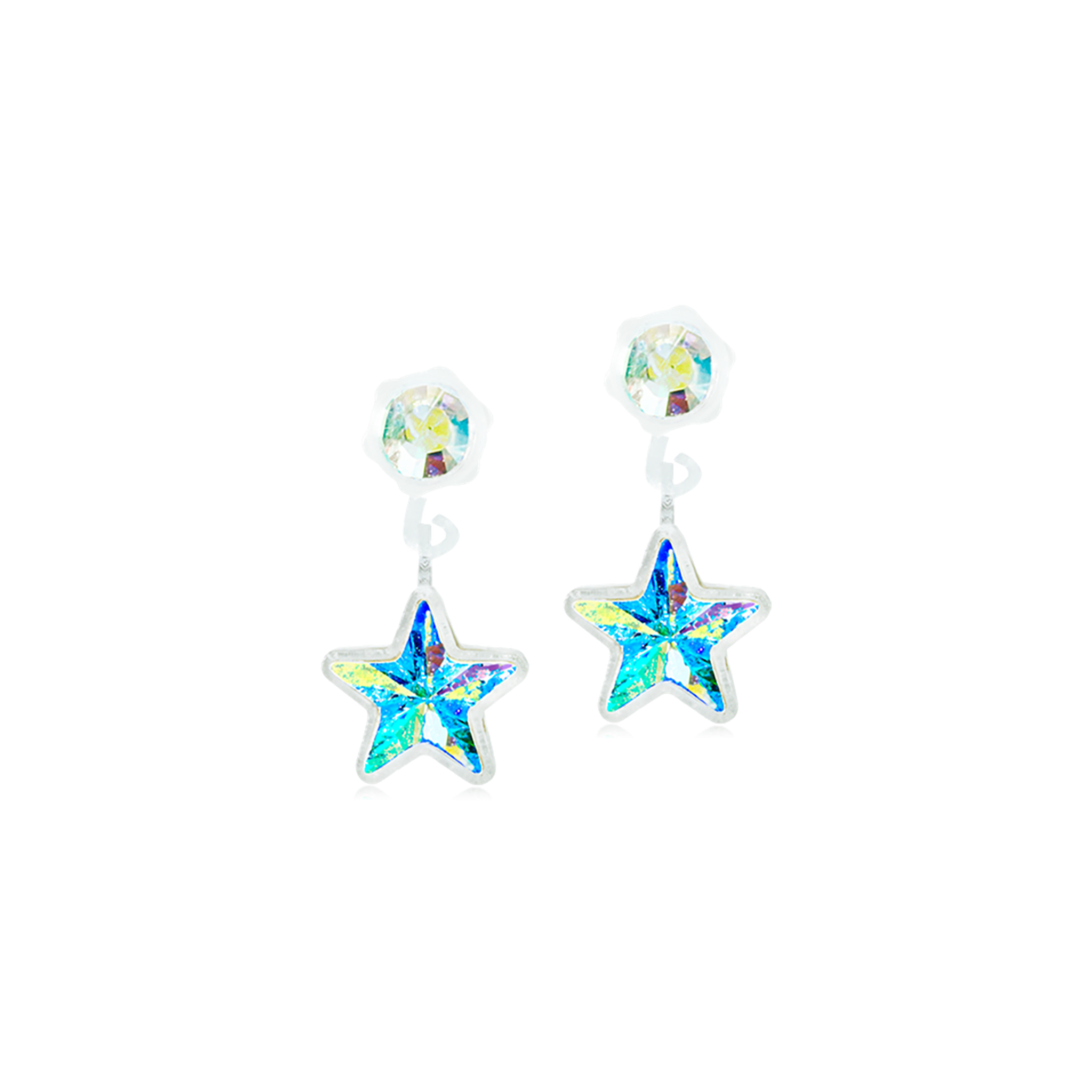 MP Pendant Star 4/6 mm, Rainbow