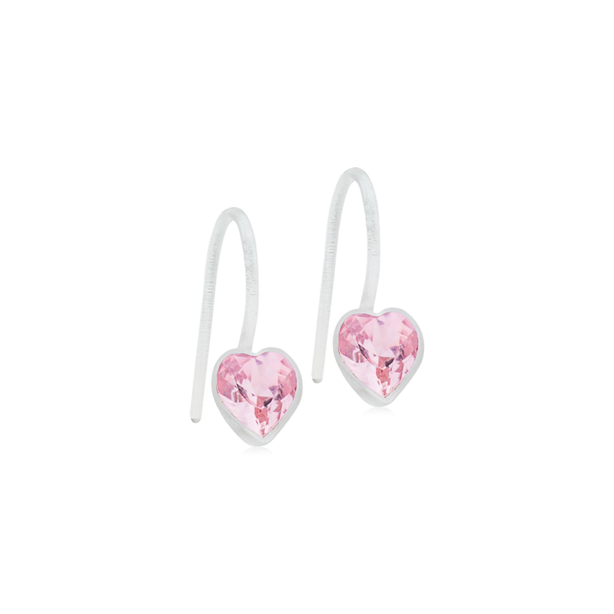 MP Fixed Heart 6 mm, Light Rose