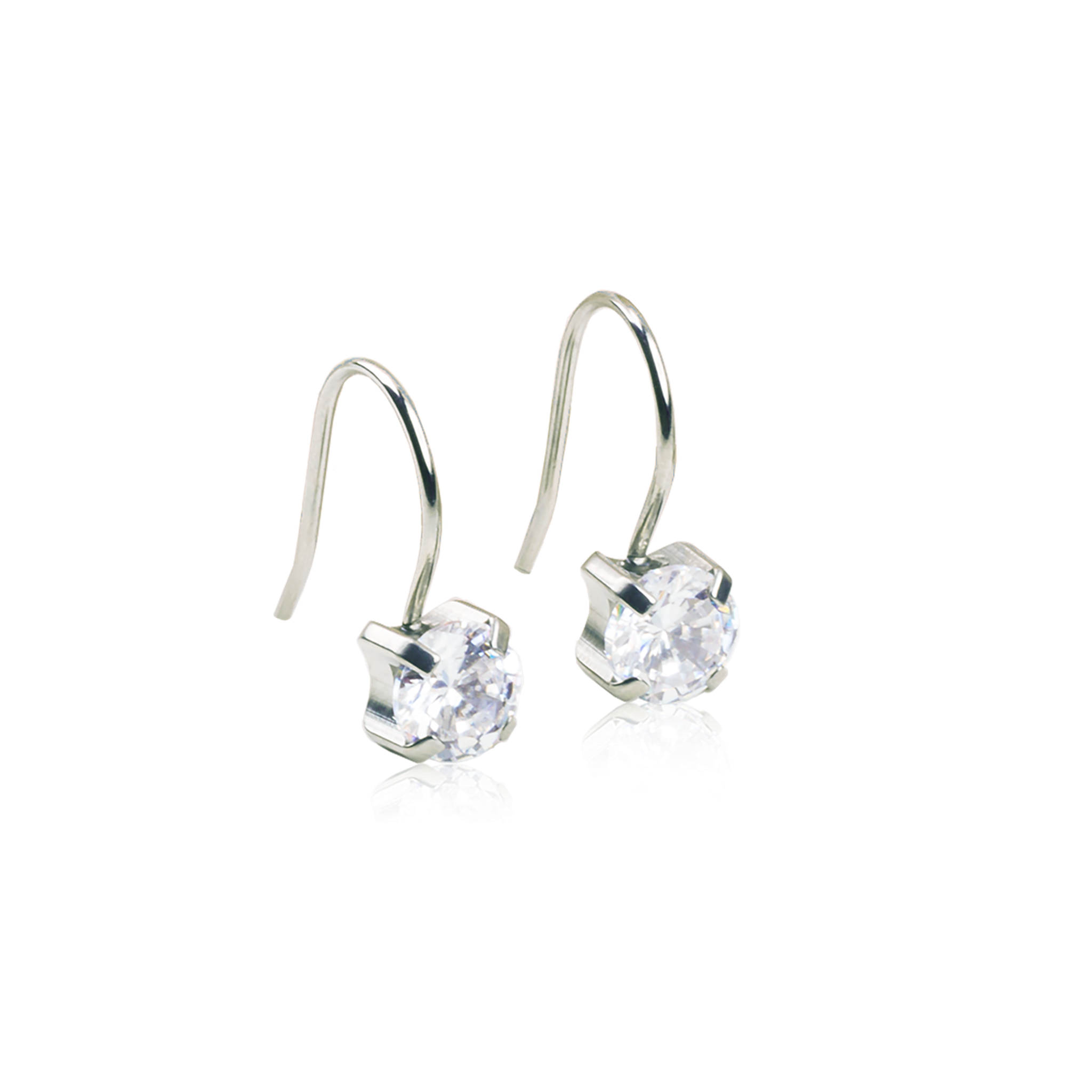 NT Pendant Tiffany 7 mm, CZ White