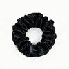 Large Silky Hair Scrunchie Large Black