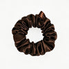 Large Silky Hair Scrunchie Large Brown