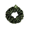 Large Silky Hair Scrunchie Dark Green